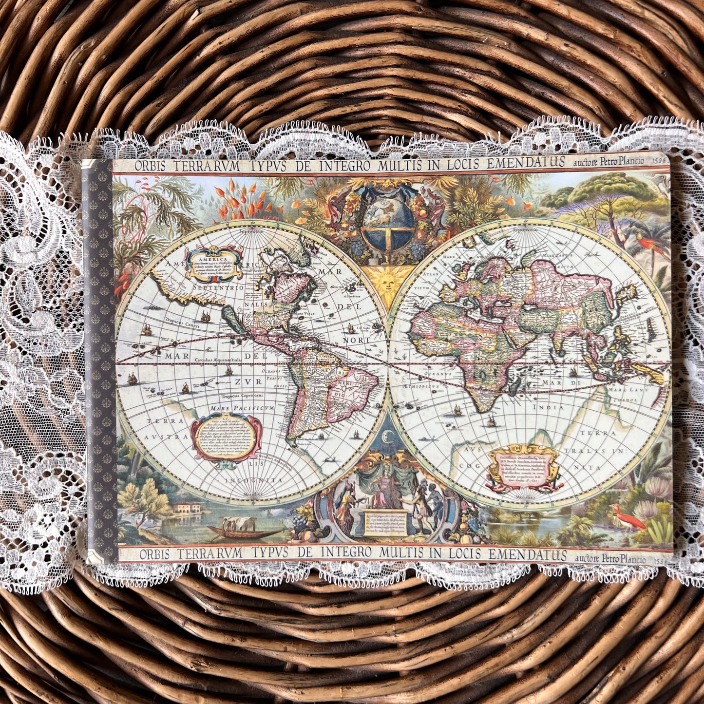 Geïllustreerd notitieboekje Mappemonde - Gwenaëlle Trolez Créations