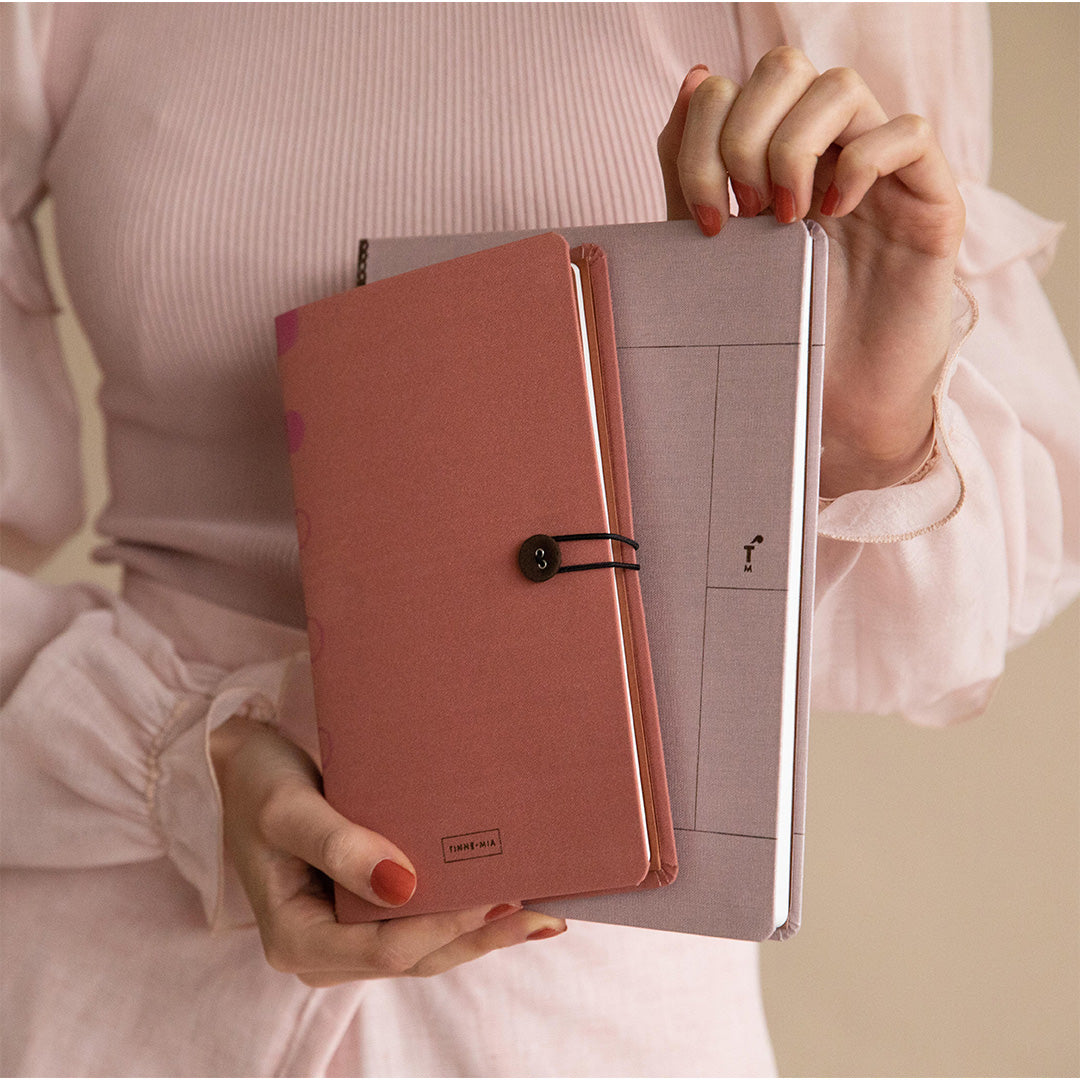 Notitieboek met knoop Rose Dawn - Tinne+Mia