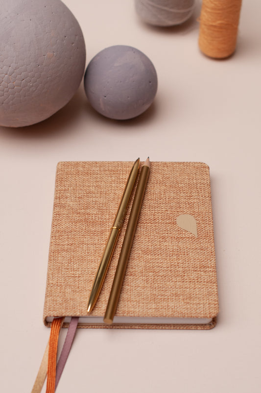 Notitieboek A6 Linnen Fluorite Brown - Tinne+Mia