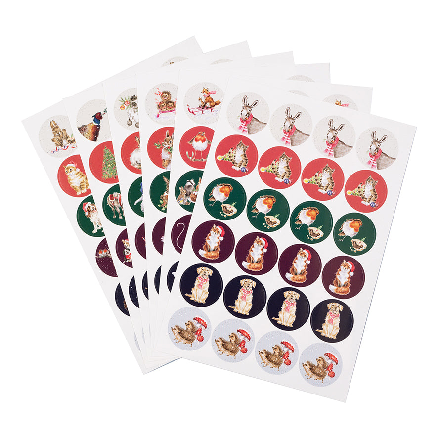 Stickers The Country Set Christmas - Wrendale