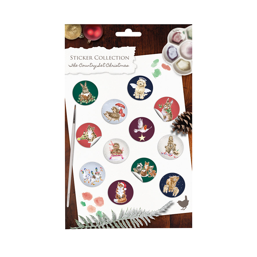 Stickers The Country Set Christmas - Wrendale