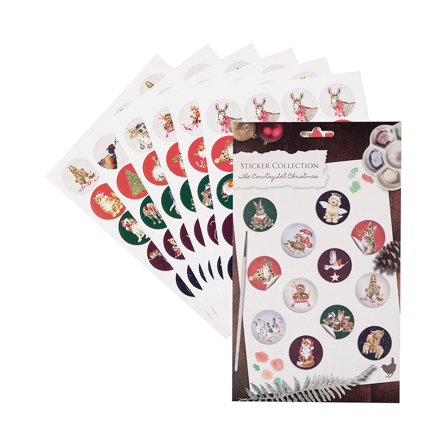 Stickers The Country Set Christmas - Wrendale