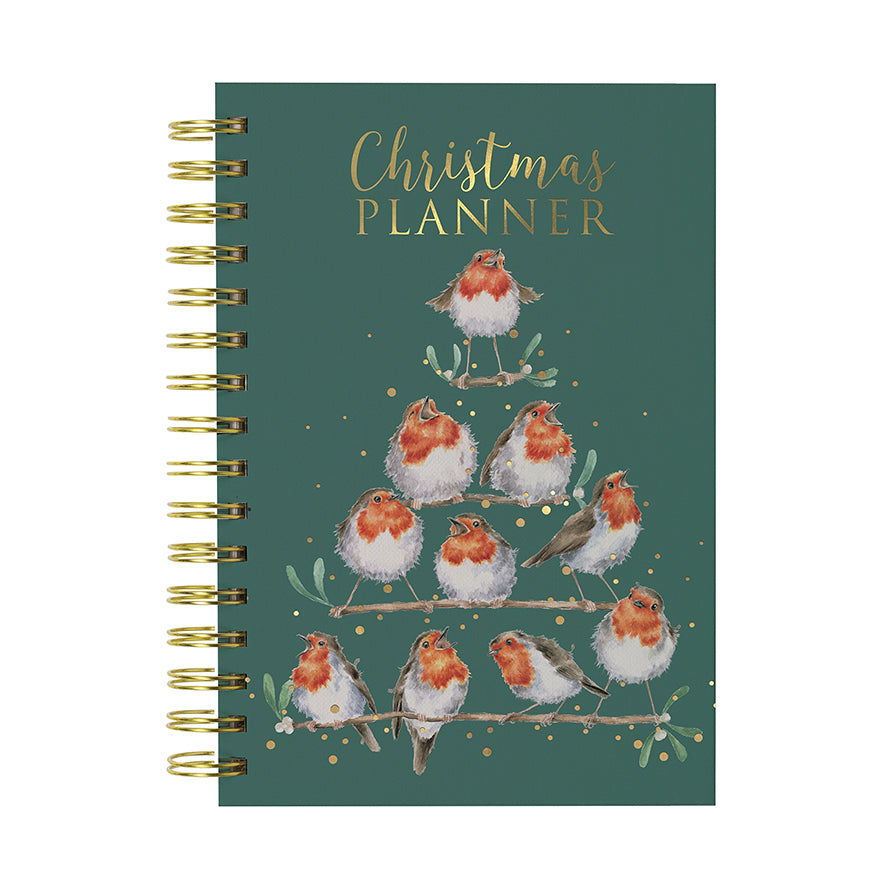 Kerstplanner roodborstjes - Wrendale
