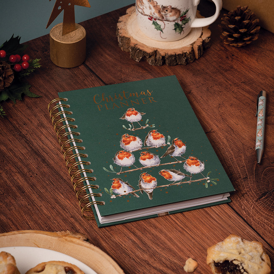Kerstplanner roodborstjes - Wrendale