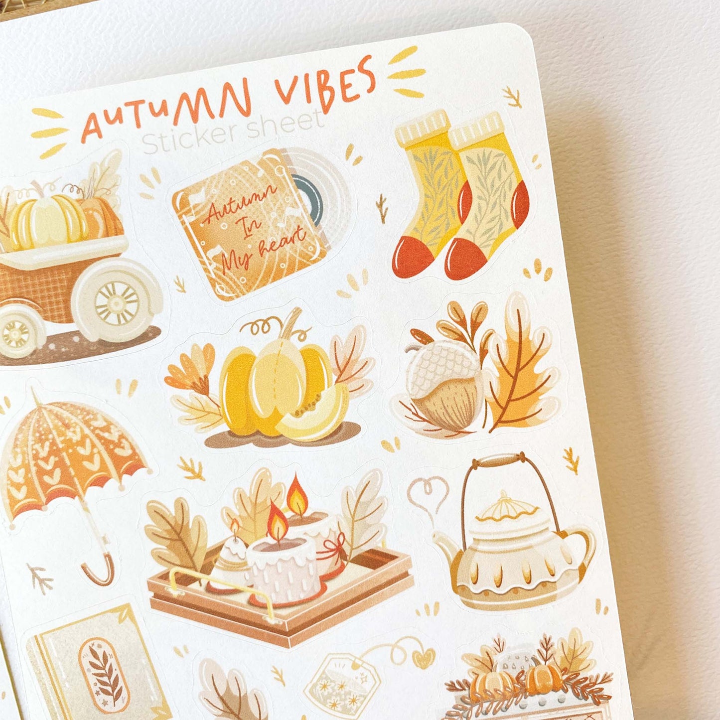 Stickervel Autumn in my Heart, Autumn Vibes - LETTOOn