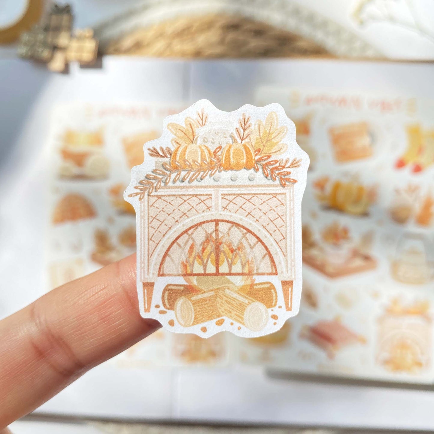 Stickervel Autumn in my Heart, Autumn Vibes - LETTOOn