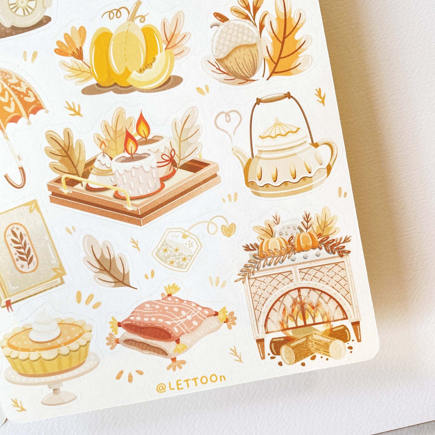Stickervel Autumn in my Heart, Autumn Vibes - LETTOOn