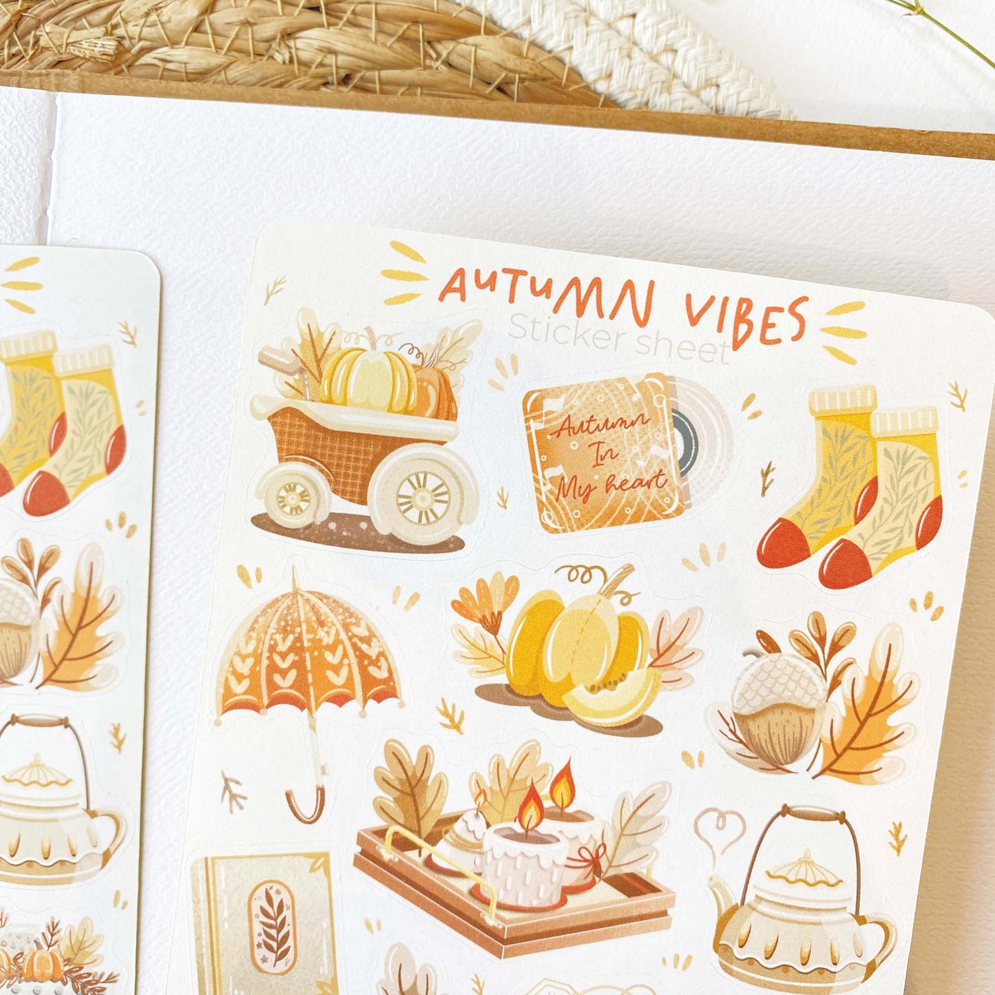 Stickervel Autumn in my Heart, Autumn Vibes - LETTOOn