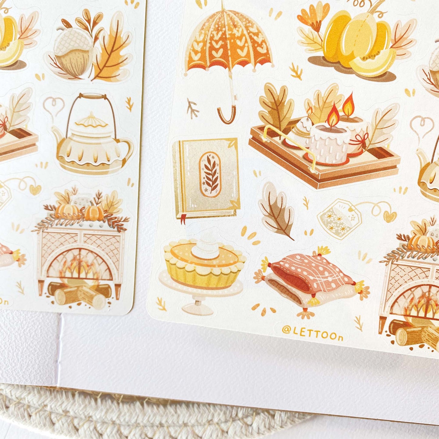 Stickervel Autumn in my Heart, Autumn Vibes - LETTOOn