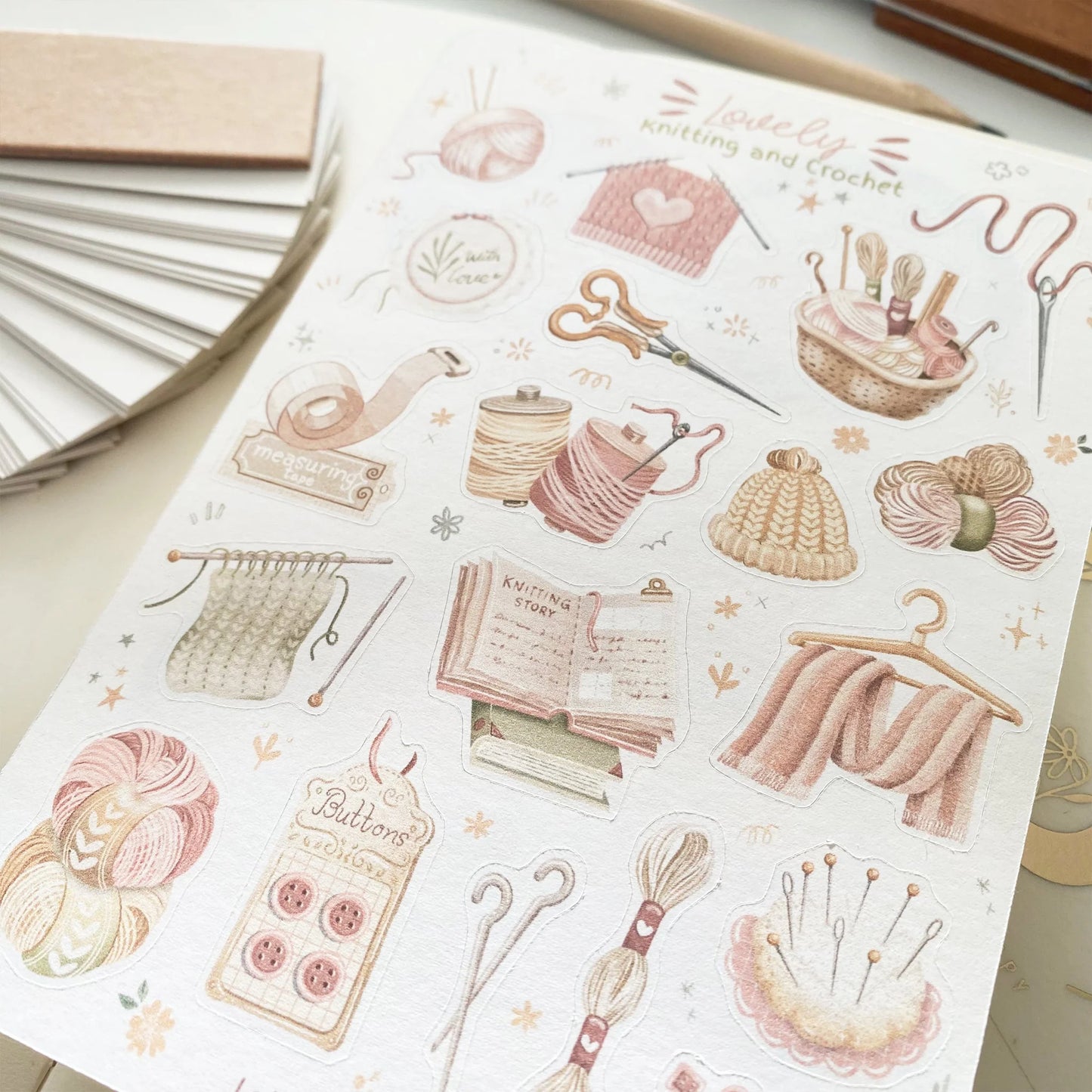 Stickervel Lovely Knitting and Crochet - LETTOOn