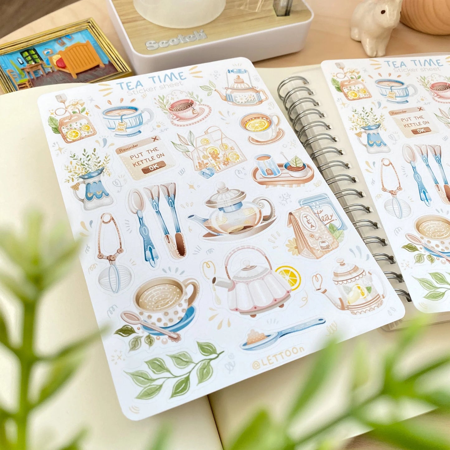 Stickervel Tea Time - LETTOOn