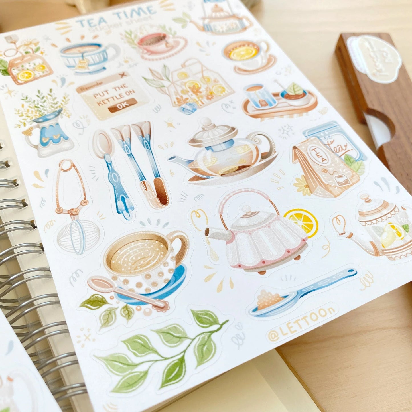 Stickervel Tea Time - LETTOOn