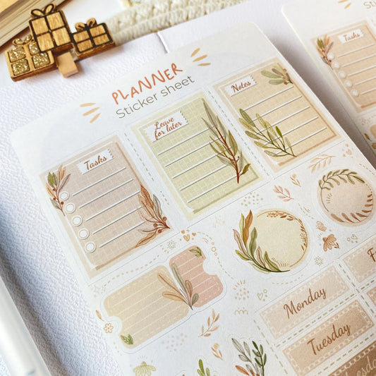 Stickervel Planner Branch - LETTOOn