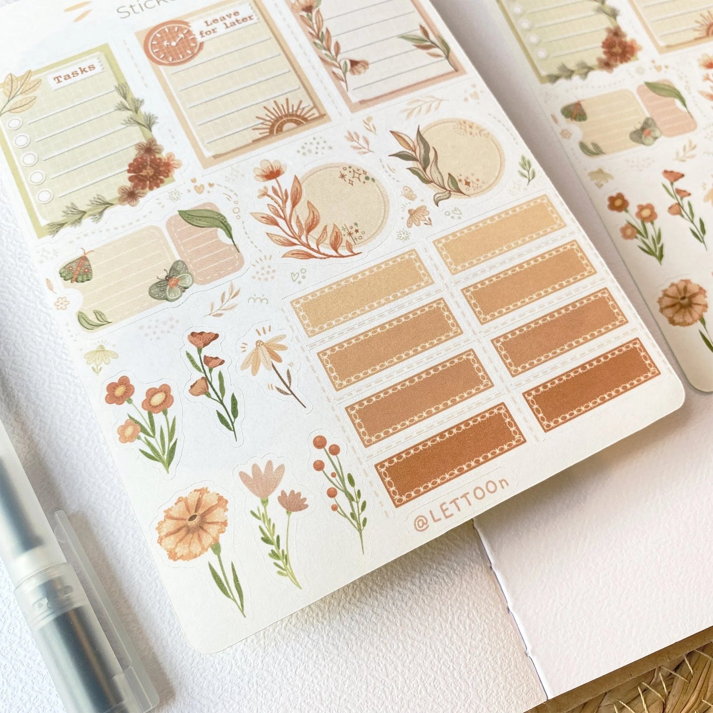 Stickervel Planner Floral - LETTOOn