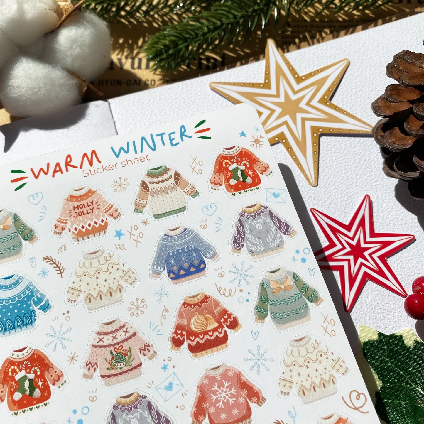 Stickervel Warm Winter Mini - LETTOOn