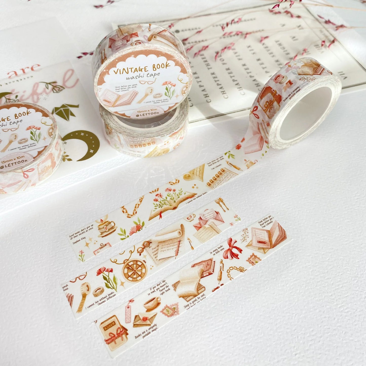 Washi tape Vintage Book - LETTOOn