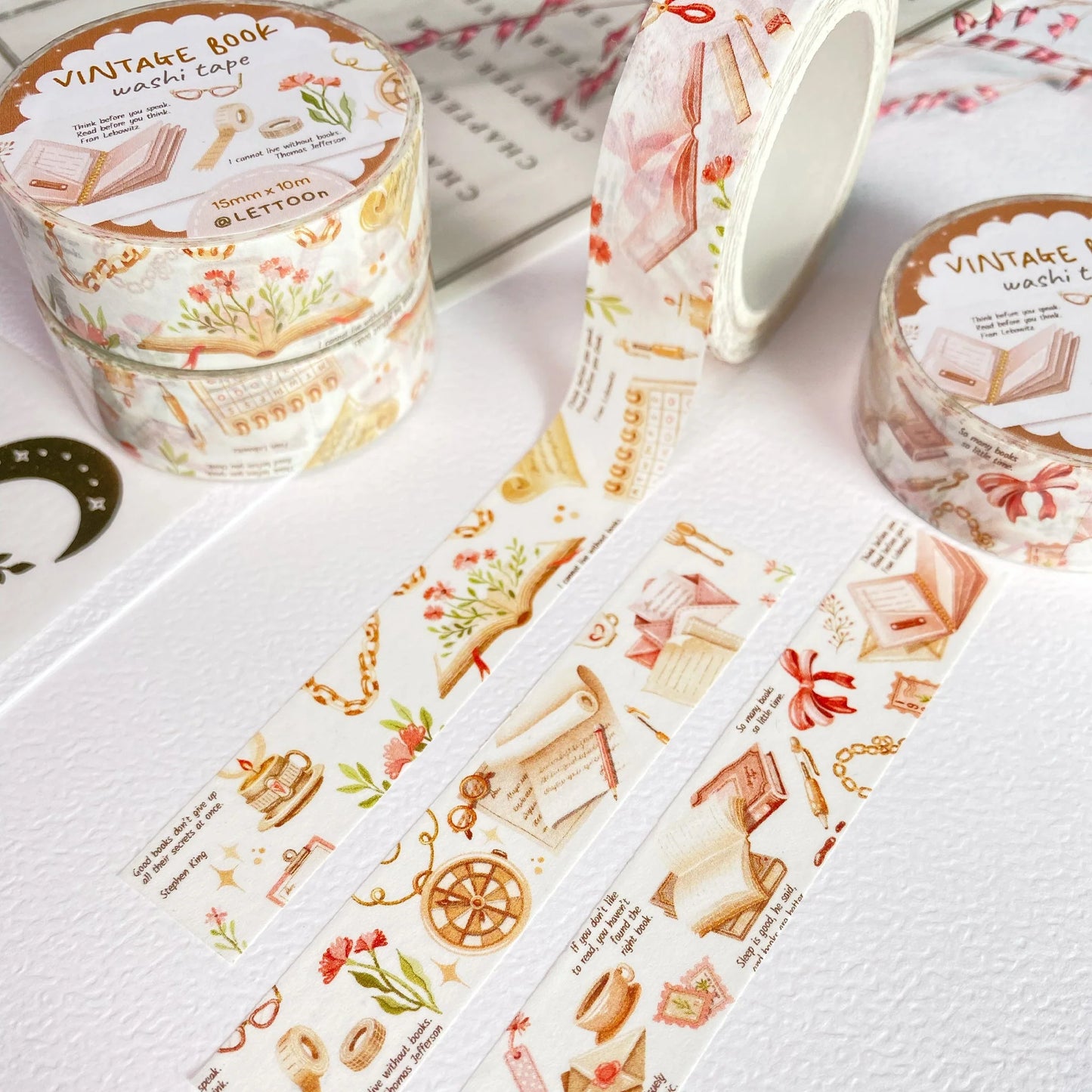 Washi tape Vintage Book - LETTOOn