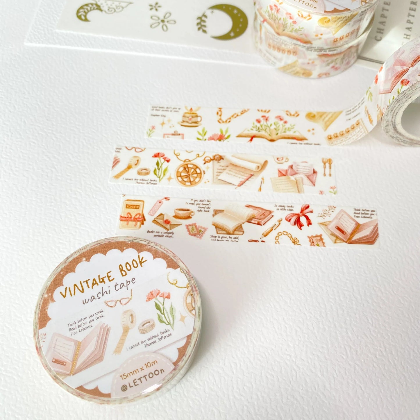 Washi tape Vintage Book - LETTOOn