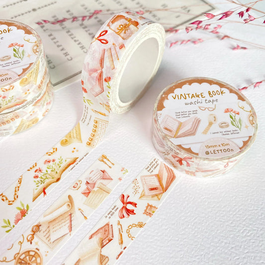 Washi tape Vintage Book - LETTOOn