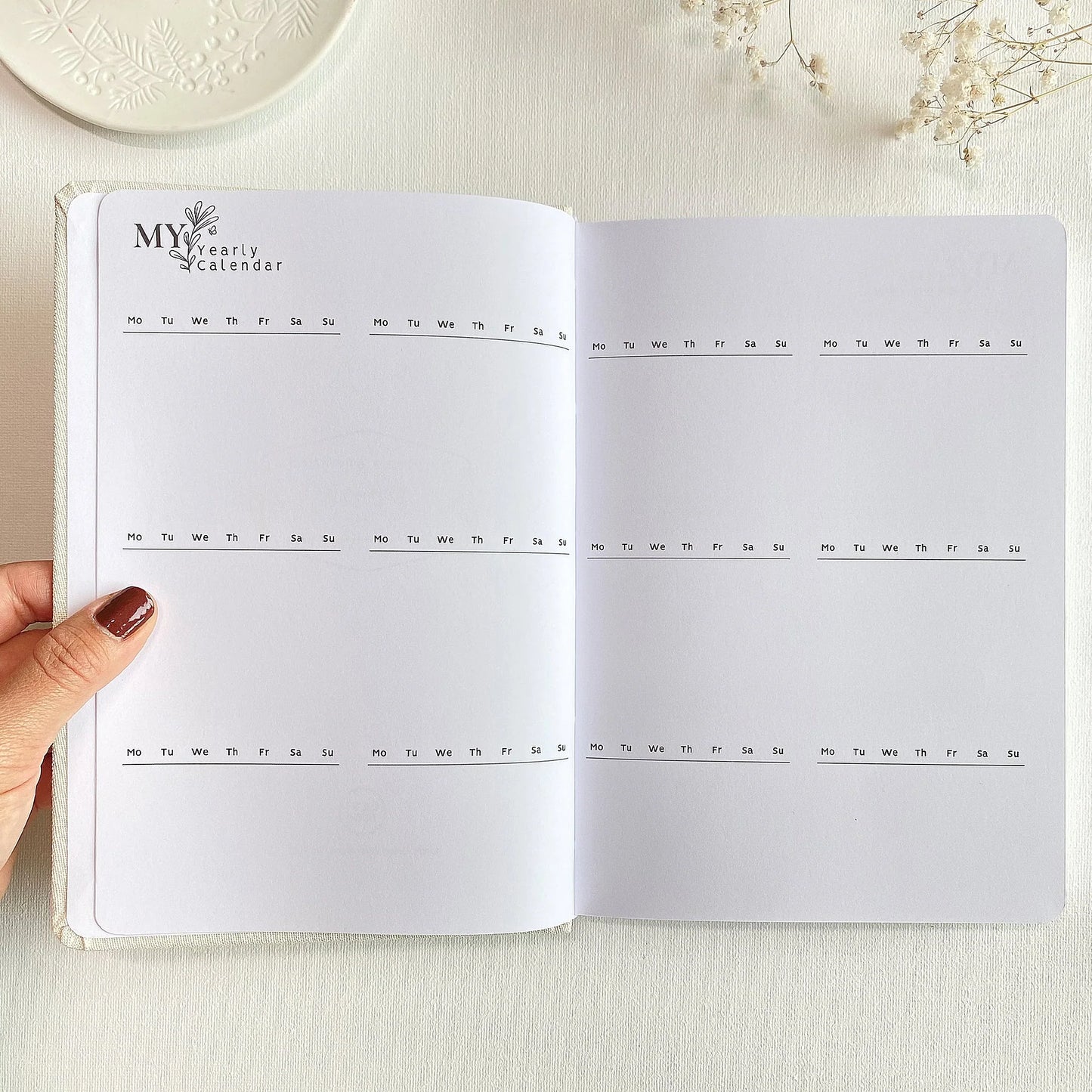 Ongedateerde planner Woodland - LETTOOn