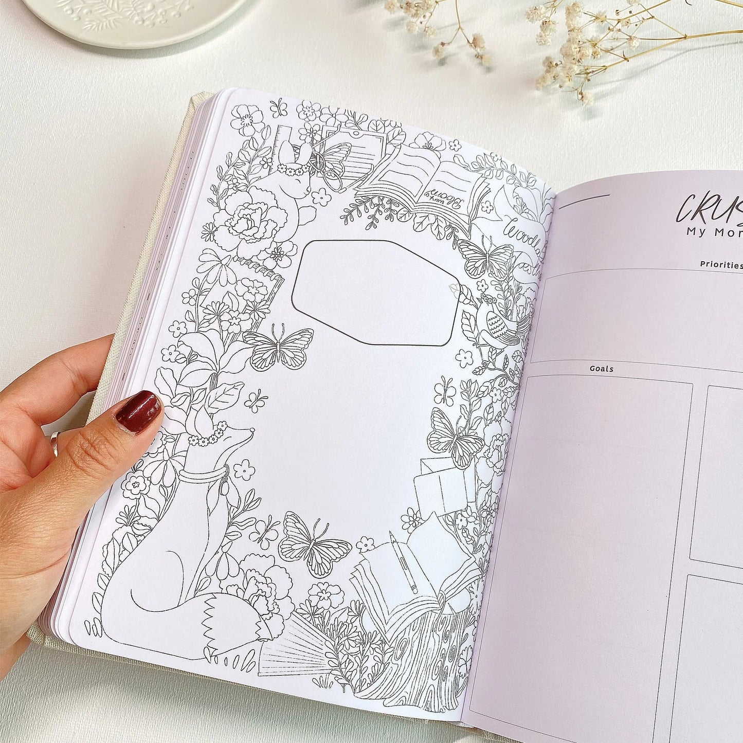 Ongedateerde planner Woodland - LETTOOn
