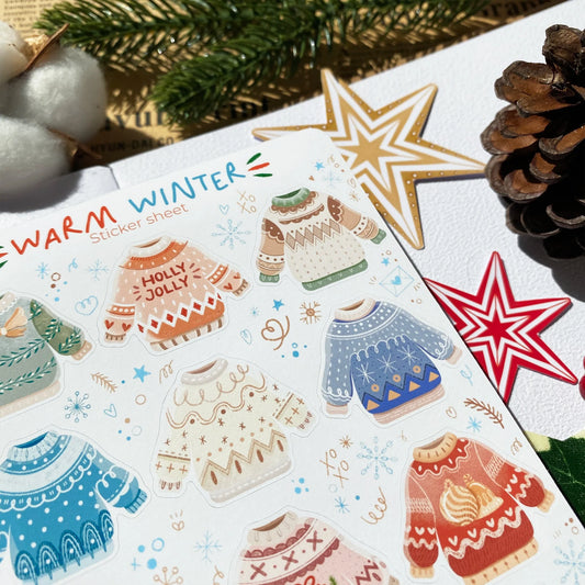 Stickervel Warm Winter - LETTOOn