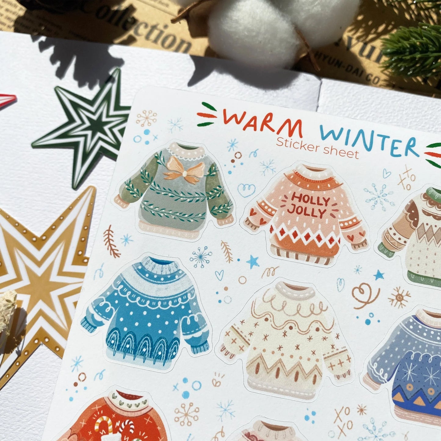 Stickervel Warm Winter - LETTOOn