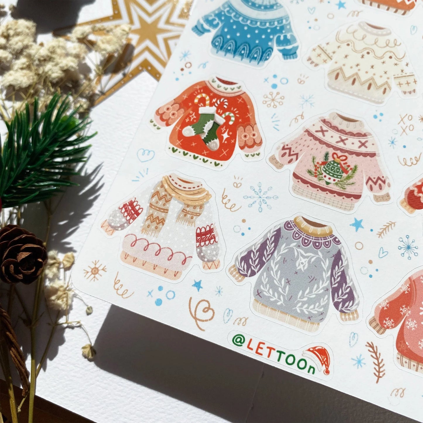 Stickervel Warm Winter - LETTOOn