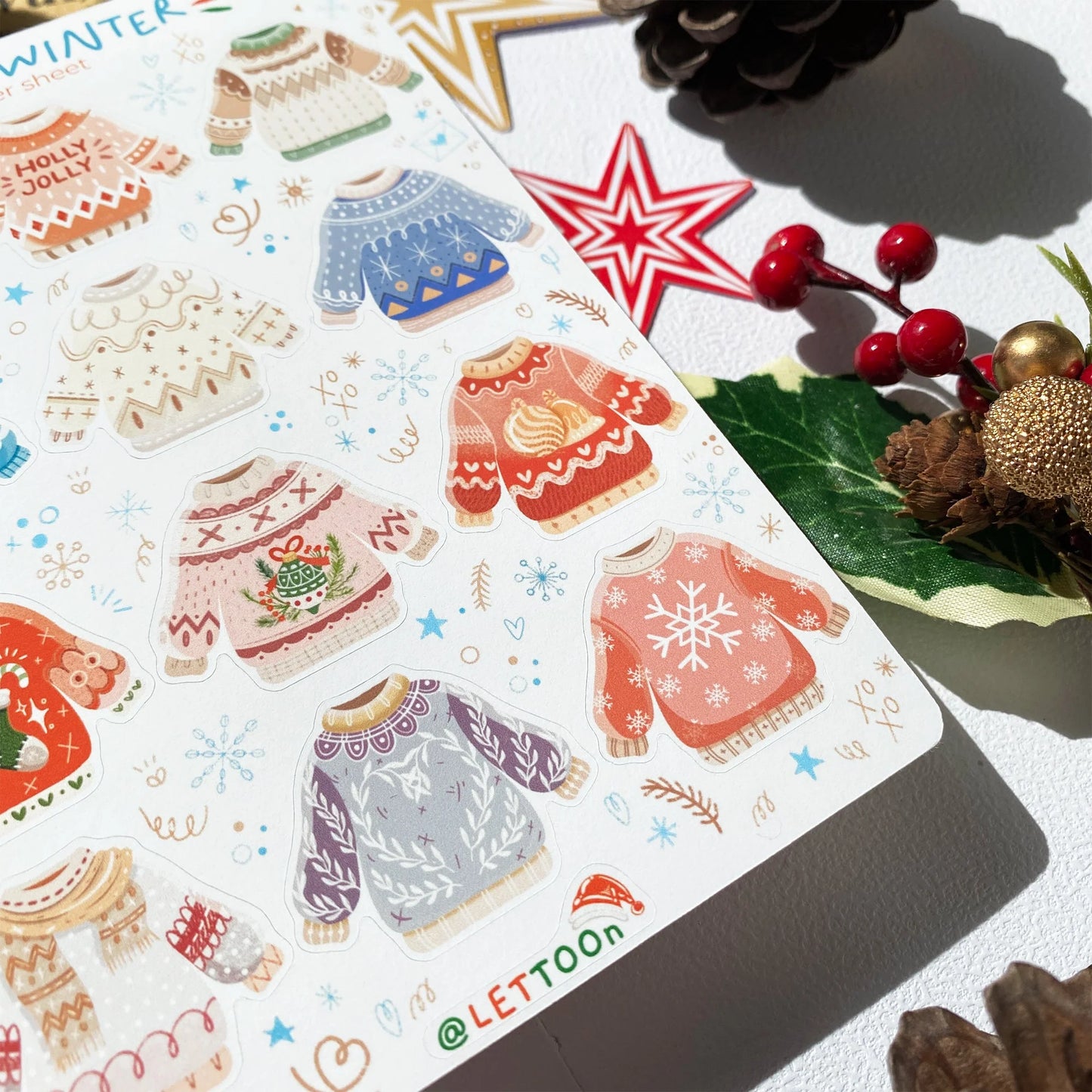 Stickervel Warm Winter - LETTOOn