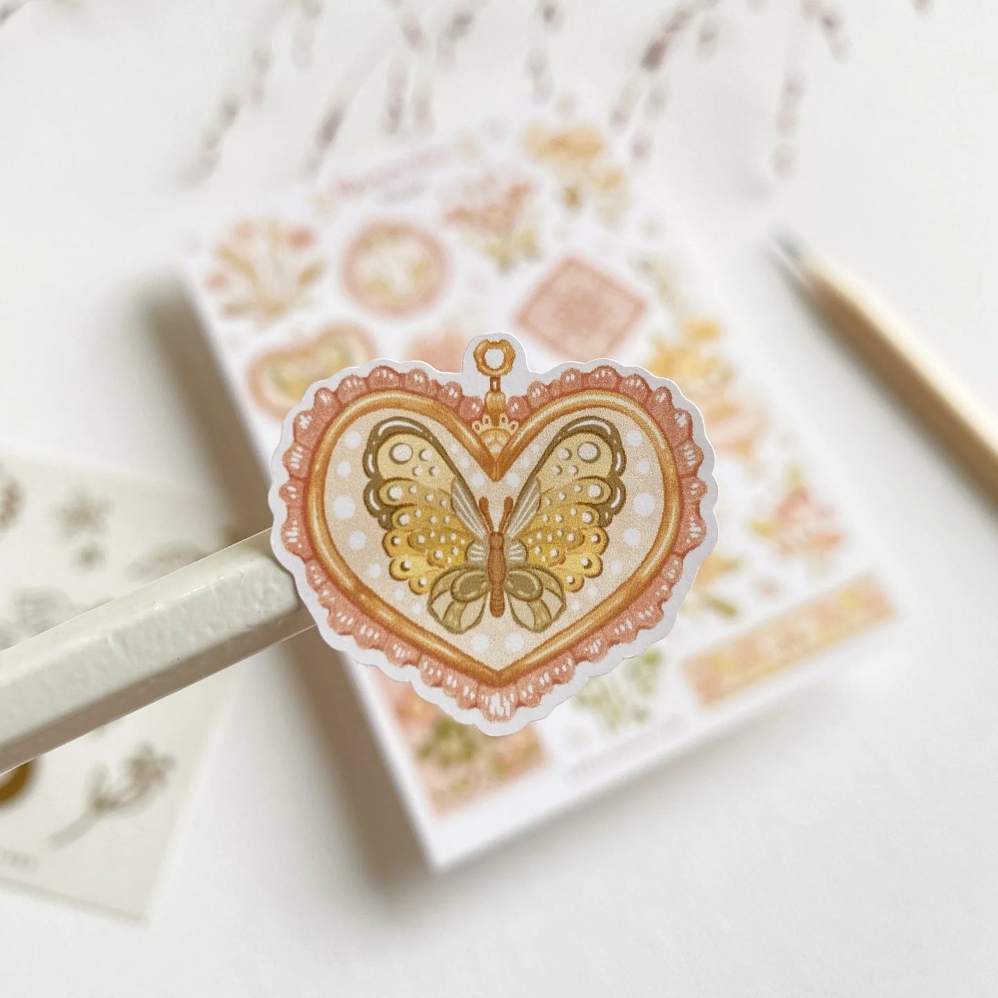 Stickervel Romantic Flower - LETTOOn