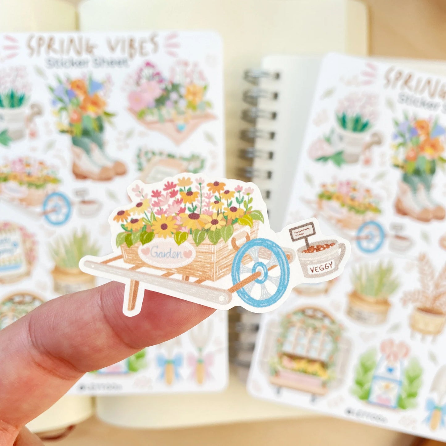 Stickervel Spring Vibes - LETTOOn