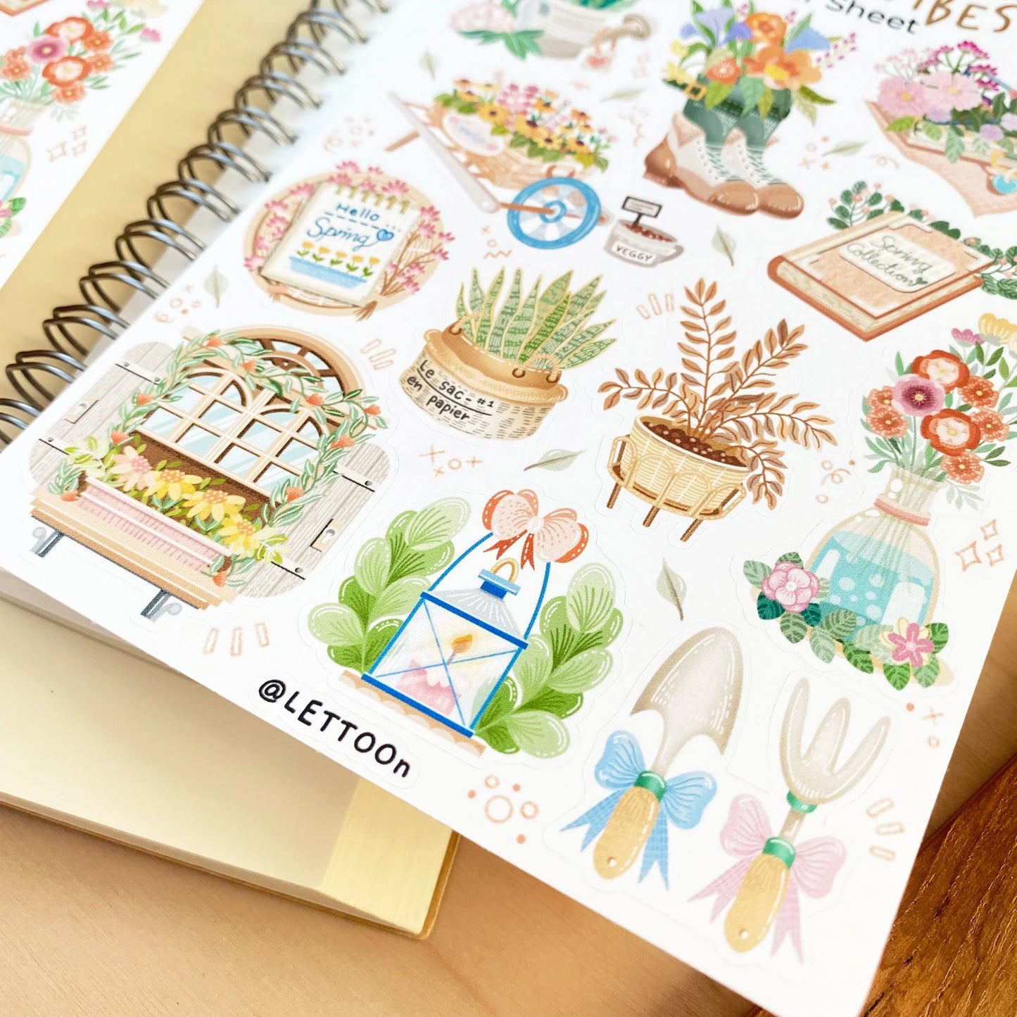 Stickervel Spring Vibes - LETTOOn
