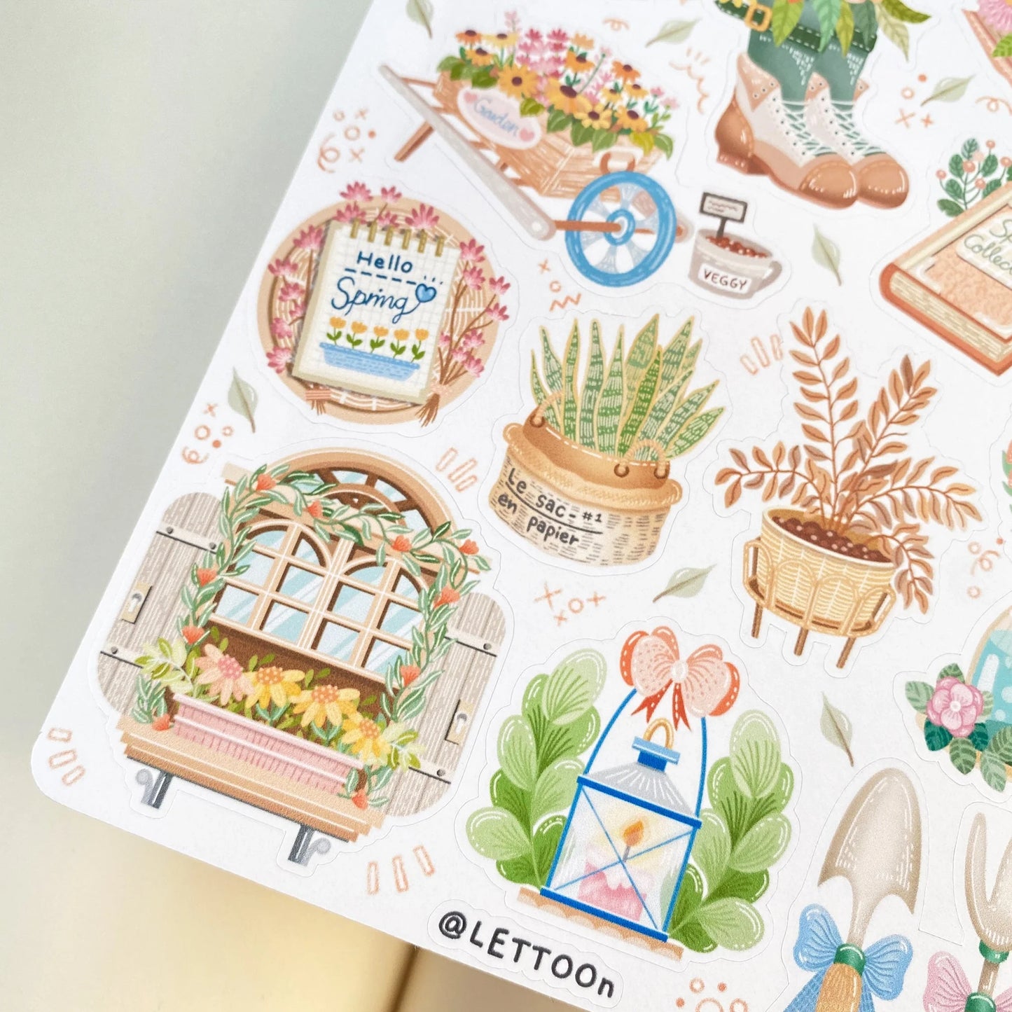 Stickervel Spring Vibes - LETTOOn