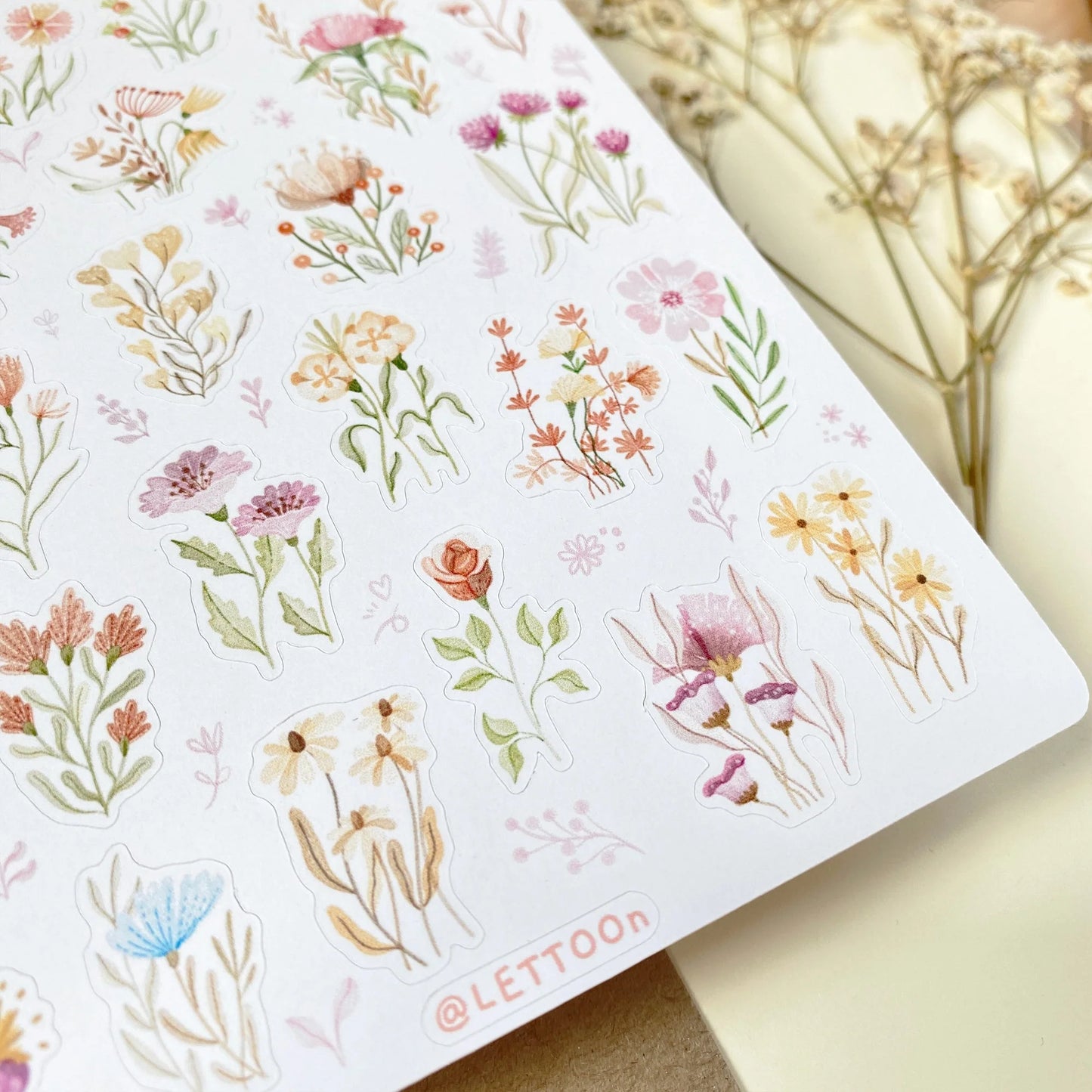 Stickervel Wild Flower - LETTOOn