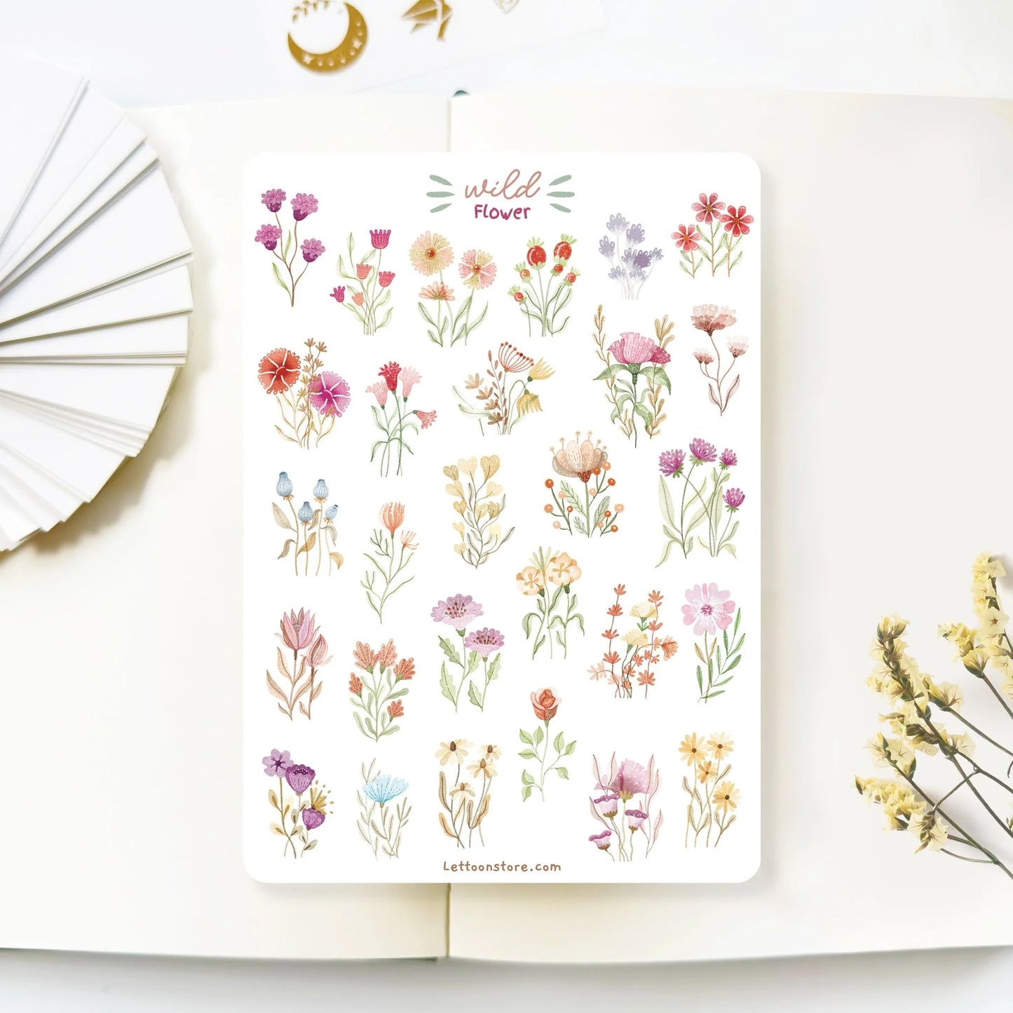 Stickervel Wild Flower - LETTOOn