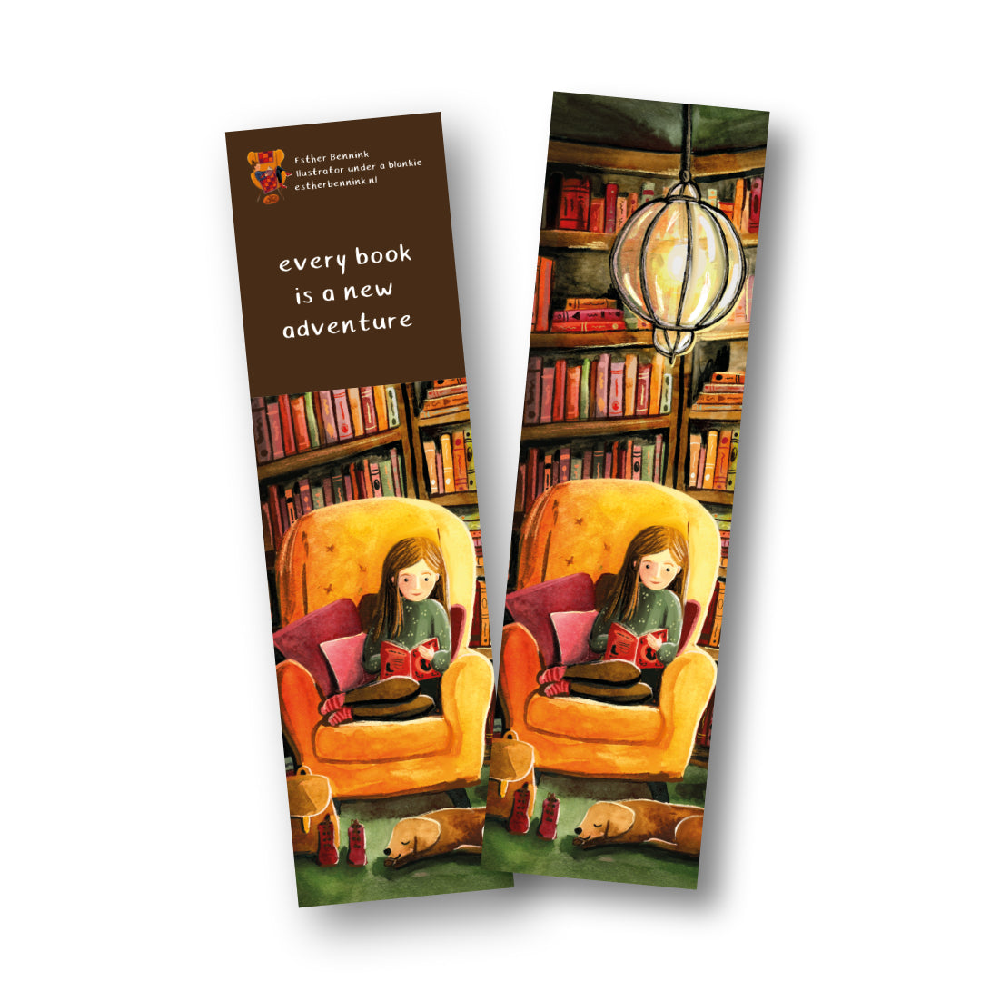 Boekenlegger every book is a new adventure - Esther Bennink
