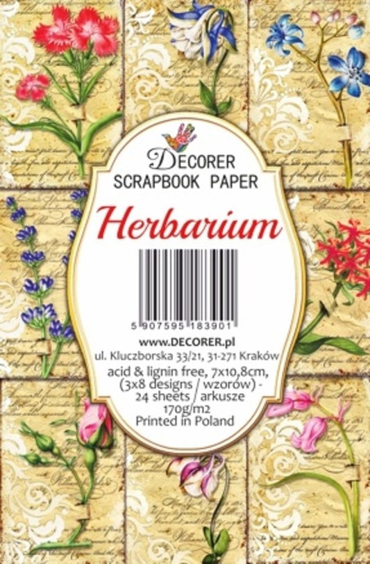 Mini Scrapbook papier Herbarium - Decorer