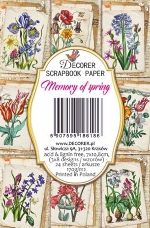 Mini Scrapbook papier Memory of Spring - Decorer
