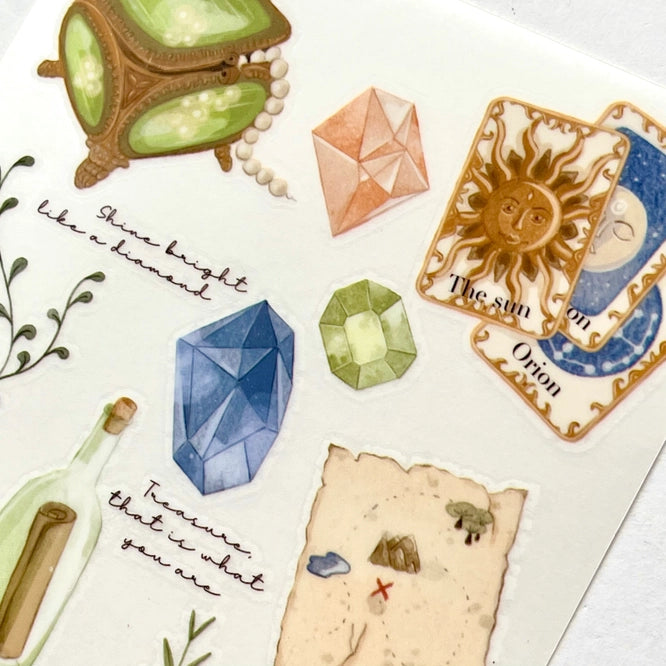 Rub on stickers Treasures - Nikki Dotti