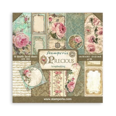 Scrapbook papier 30,5x30,5 cm Precious - Stamperia