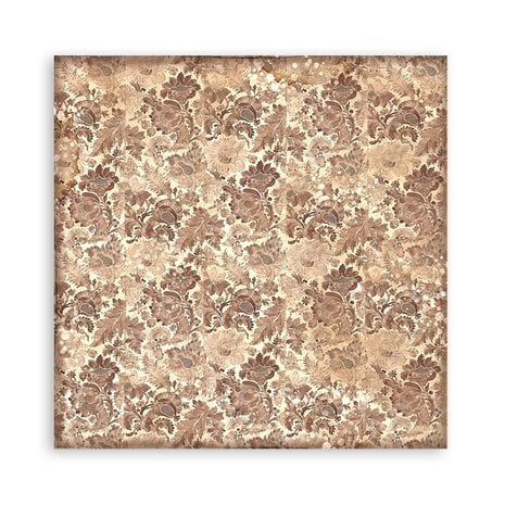 Scrapbook papier 20,3x20,3 cm background Coffee and Chocolate - Stamperia