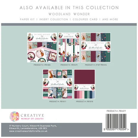 Scrapbook papier 20,3x20,3 cm Woodland Wonder Embellishment - The Paper Boutique
