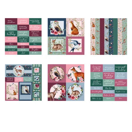 Scrapbook papier 20,3x20,3 cm Woodland Wonder Embellishment - The Paper Boutique