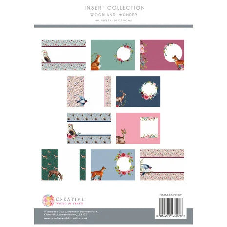 Scrapbook papier A4 Woodland Wonder insert collection - The Paper Boutique