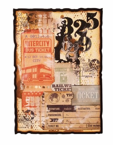 DIY Blok vintage tickets - Studio Light