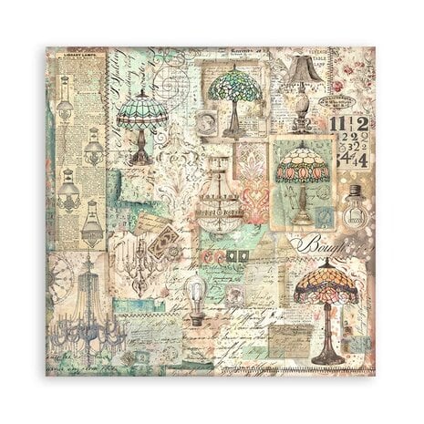 Scrapbook papier 30,5x30,5 cm Brocante Antiques - Stamperia