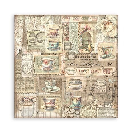 Scrapbook papier 30,5x30,5 cm Brocante Antiques - Stamperia