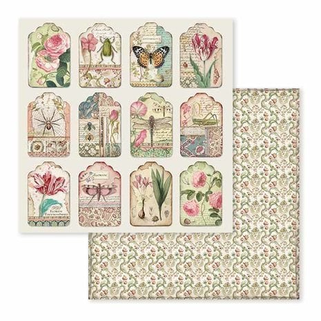 Scrapbook papier 30,5x30,5 cm Spring Botanic - Stamperia