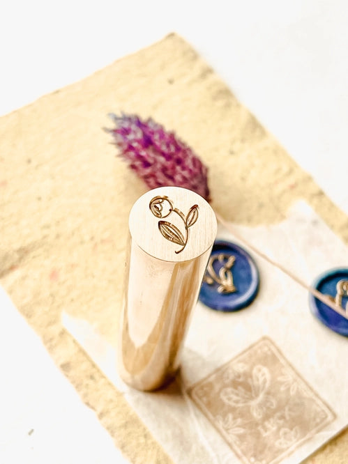 Waxzegel stempel Flowers - Nikki Dotti