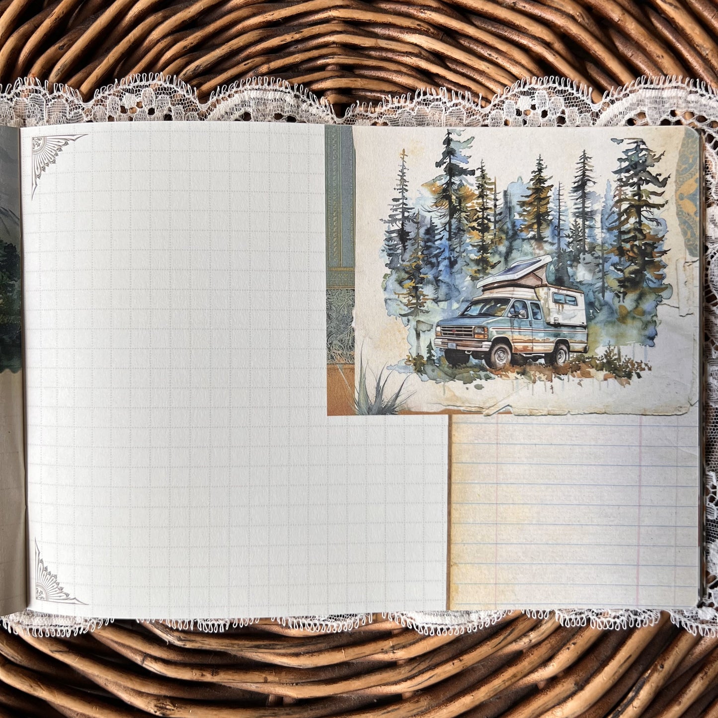 Geïllustreerd notitieboekje Escapades - Gwenaëlle Trolez Créations